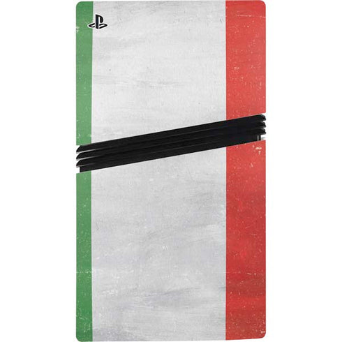 Italy Flag Distressed PS5 Pro Disk Console Skin